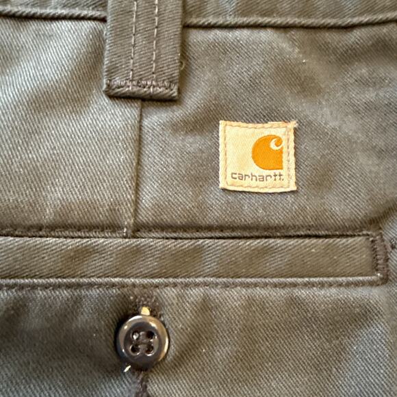 Carhartt NVY Dungaree Fit Carpenter Pants Size 40x30 Navy Workwear - Picture 9 of 11